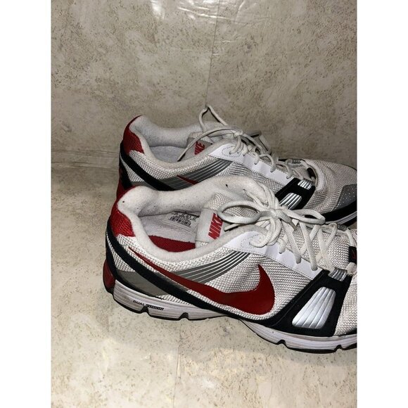 Nike Dual Fusion TR White/Red/Black Athletic Running  Dad Shoes Men’s Size 14 - Picture 3 of 11